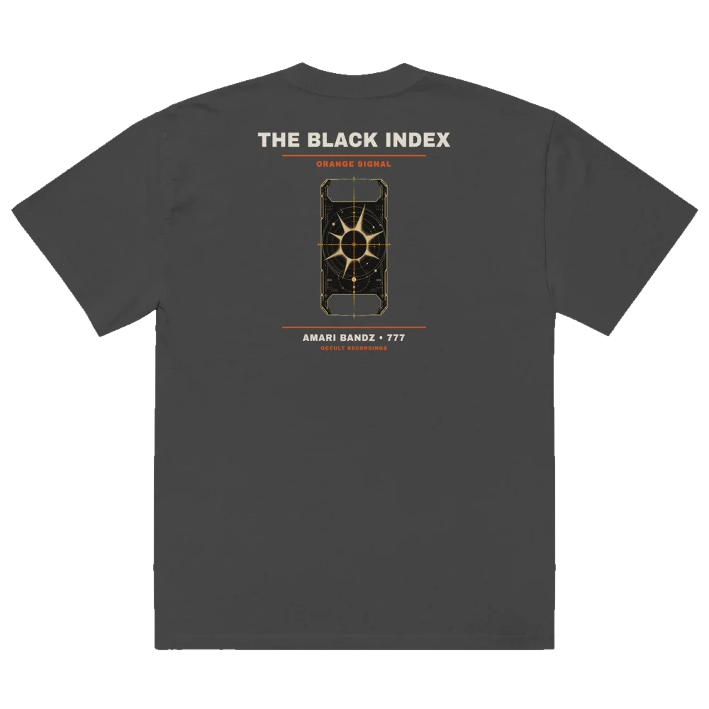 THE BLACK INDEX Tee — back