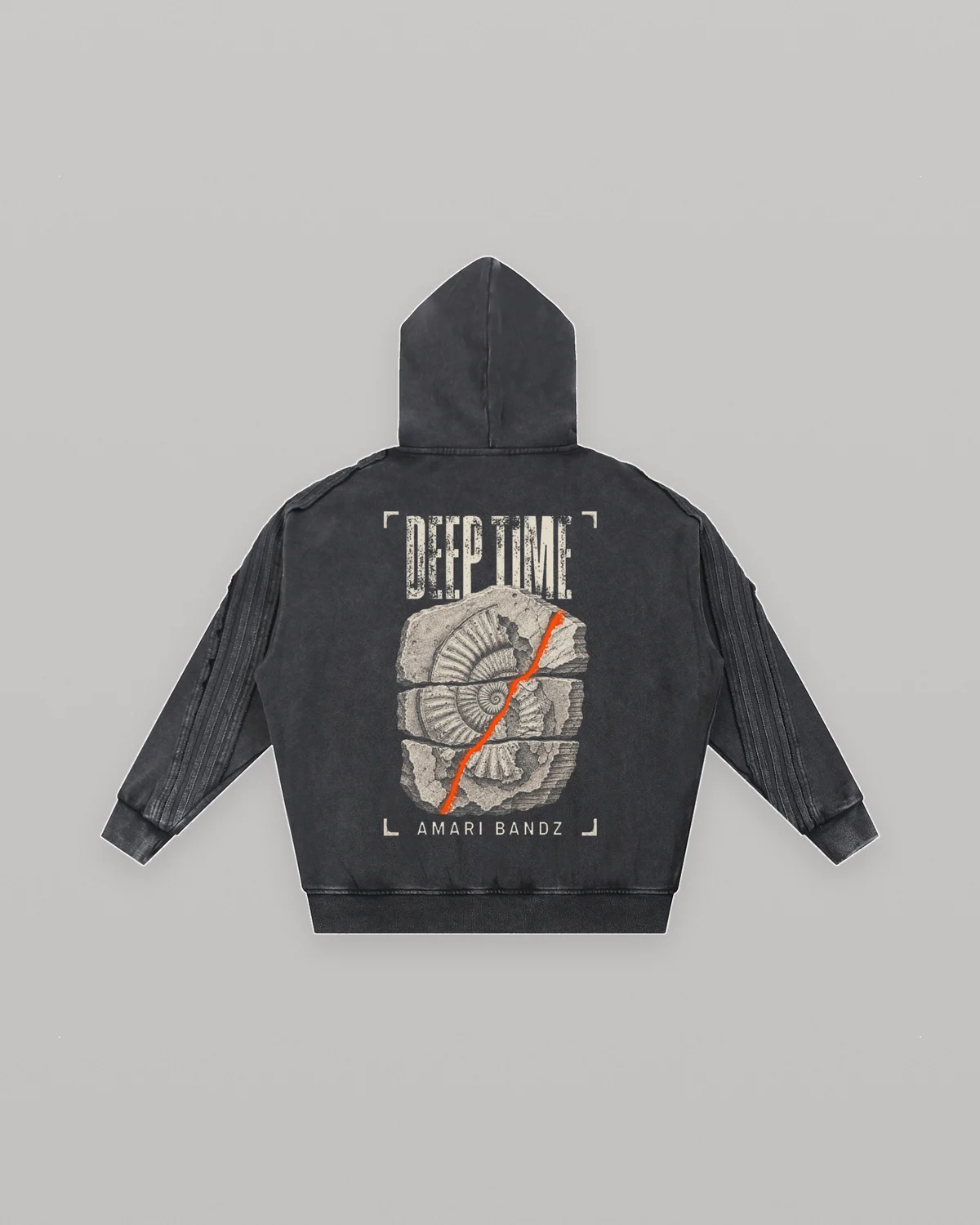 DEEP TIME Zip Hoodie — front
