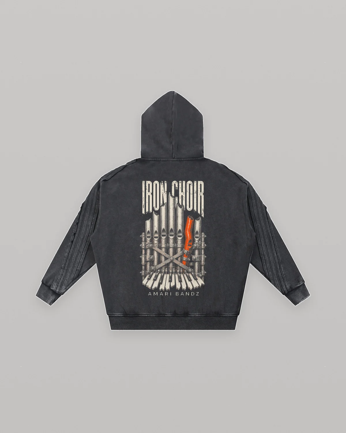 IRON CHOIR Zip Hoodie — front