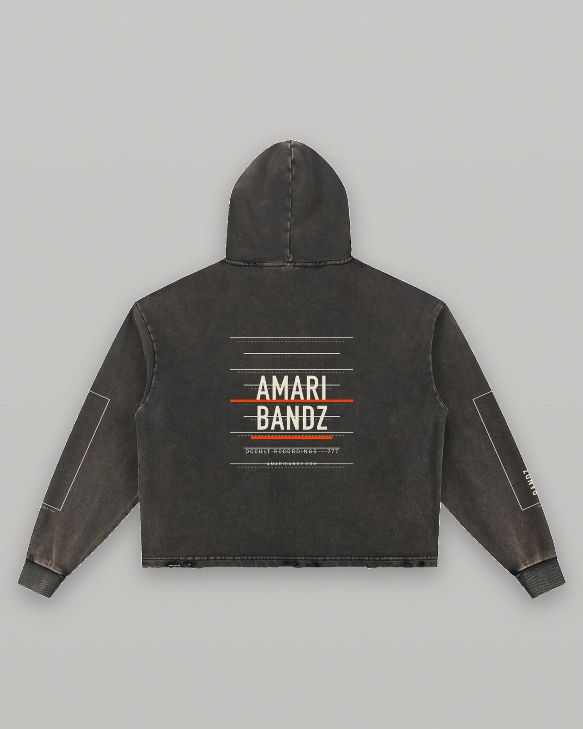 FRAYED INDEX Hoodie — front