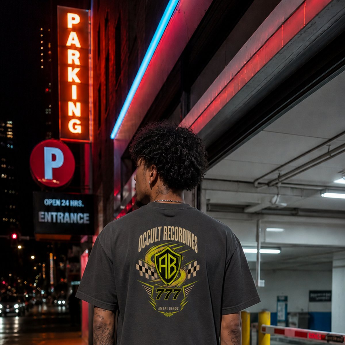 On model — back