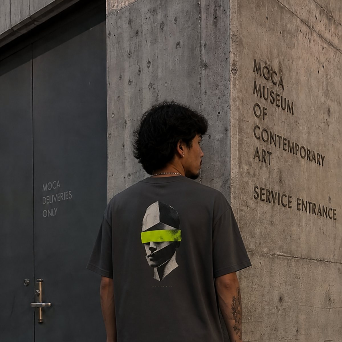 On model — back