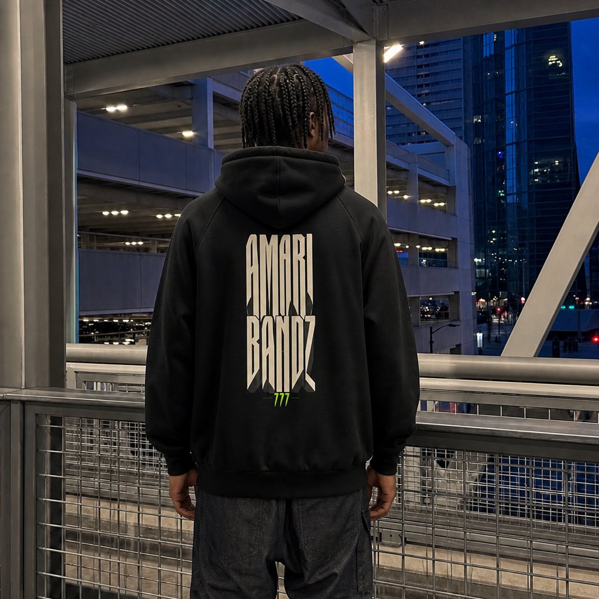 On model — back