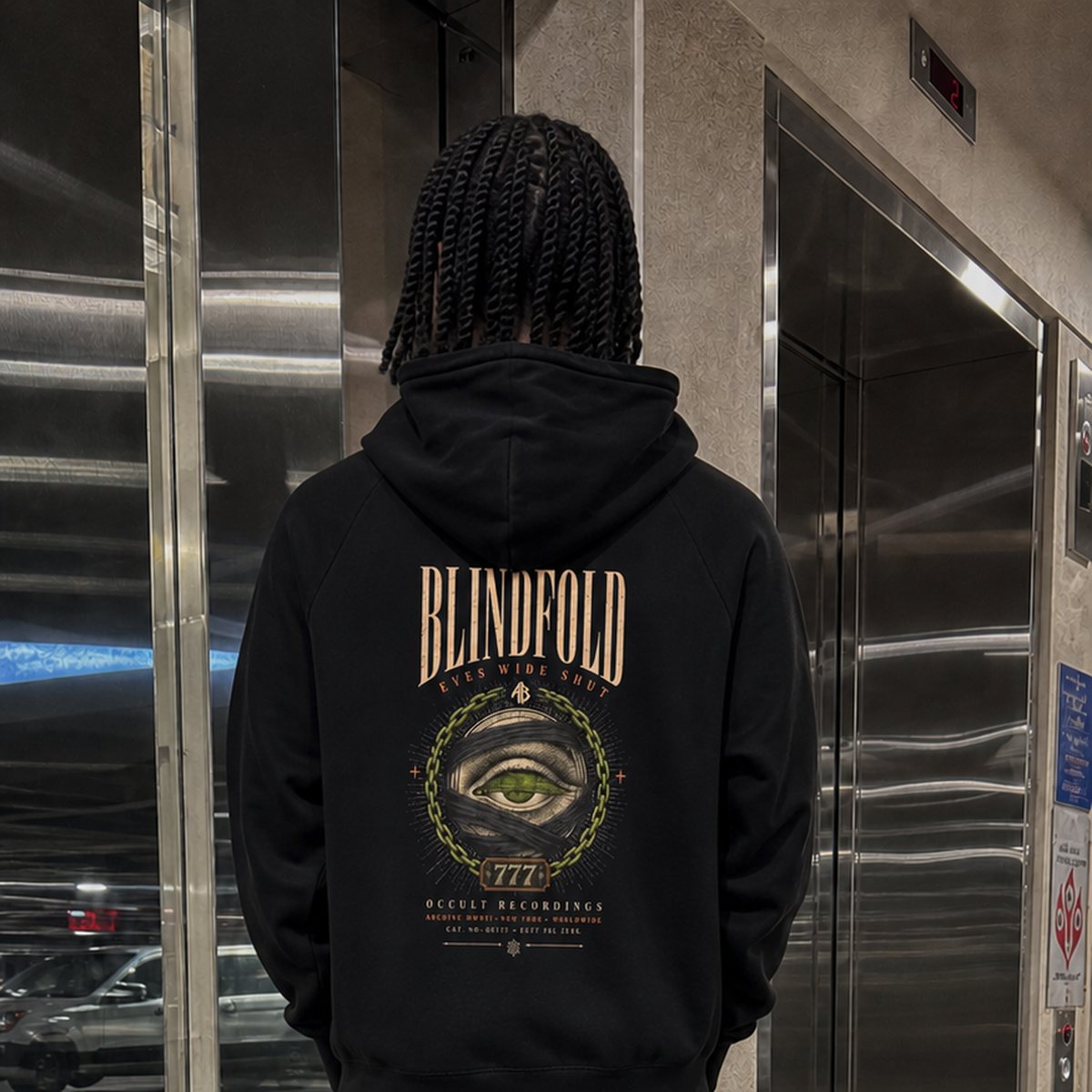 On model — back