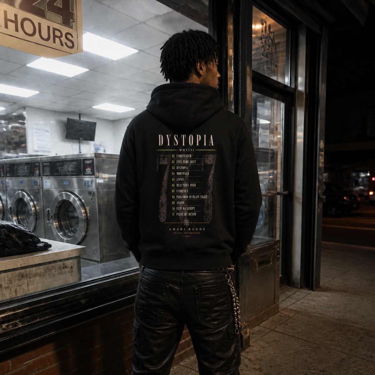 On model — back