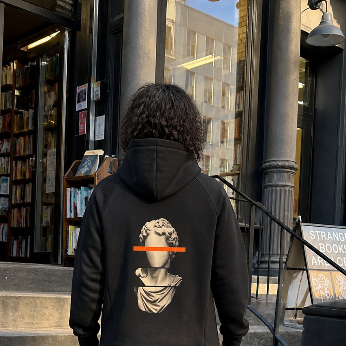 On model — back