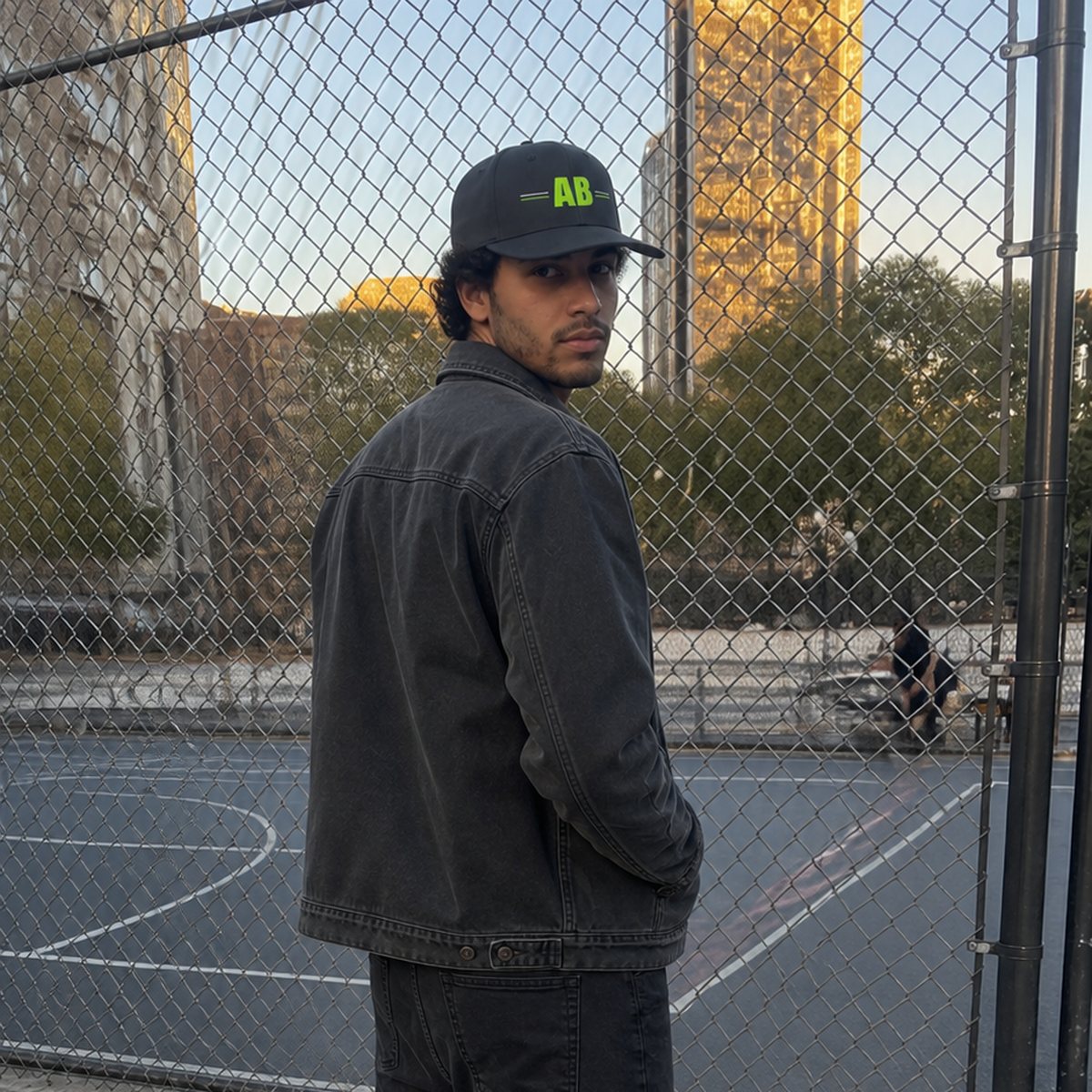 On model — back