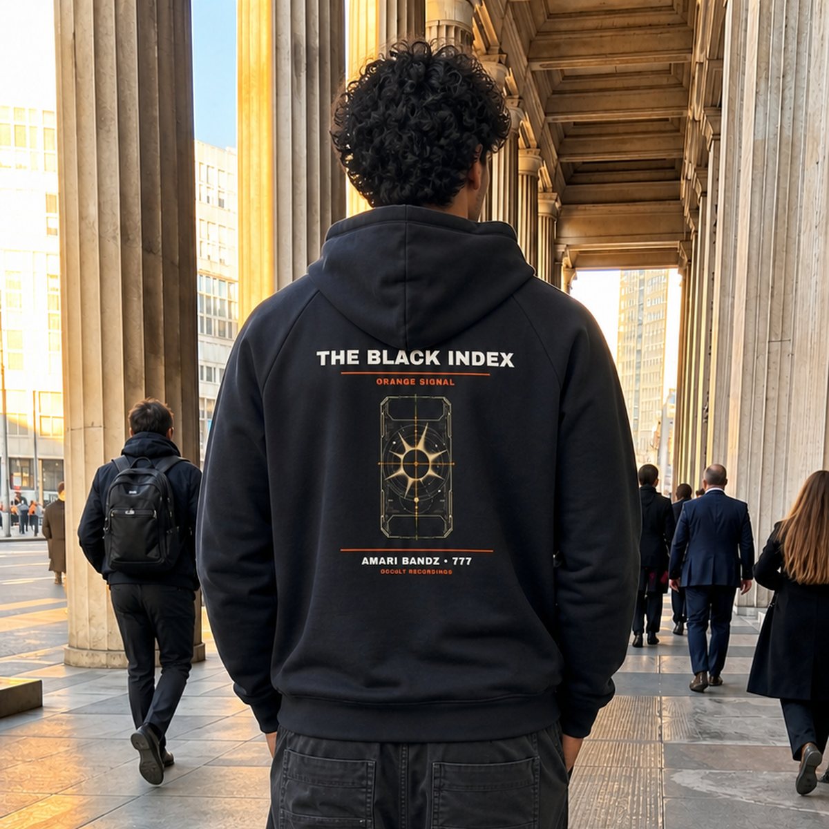 On model — back