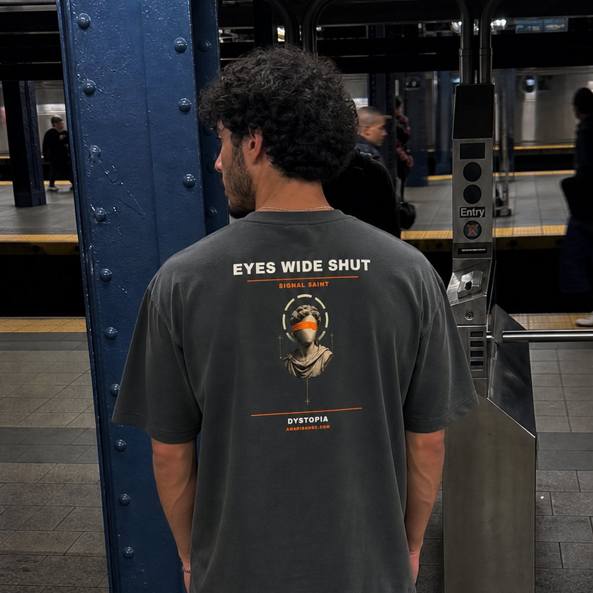 On model — back