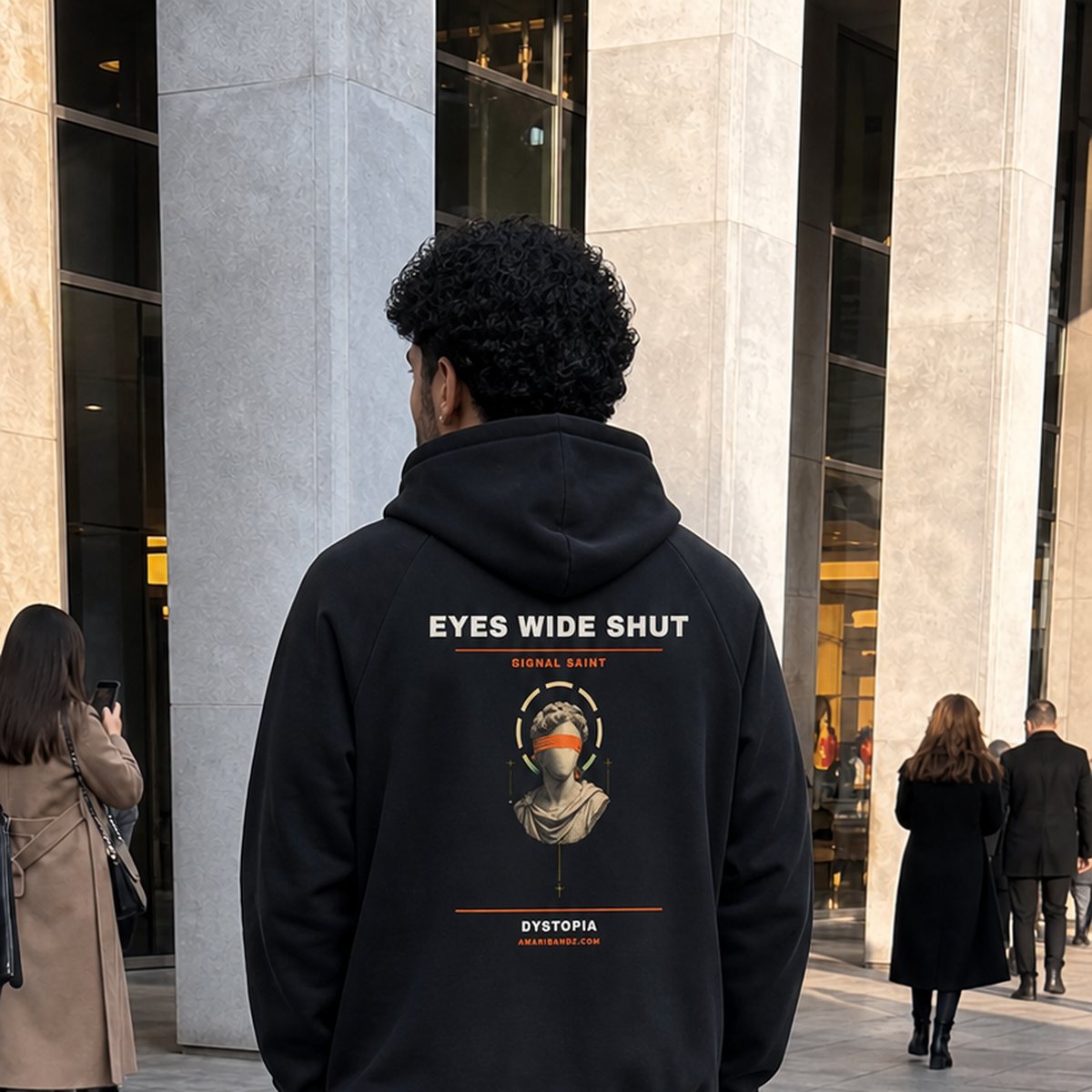 On model — back