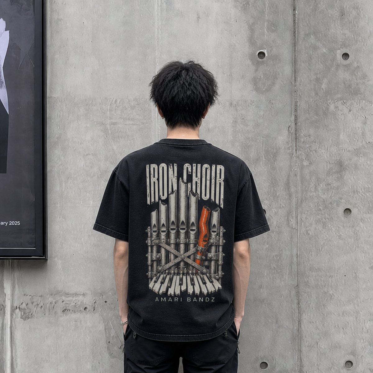 On model — back