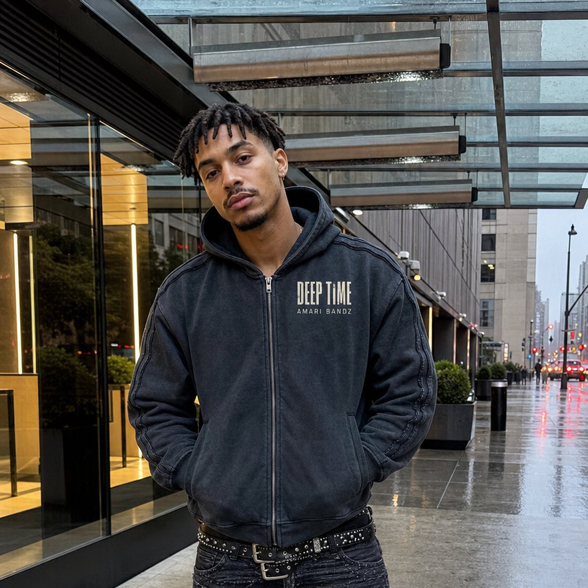 DEEP TIME Zip Hoodie