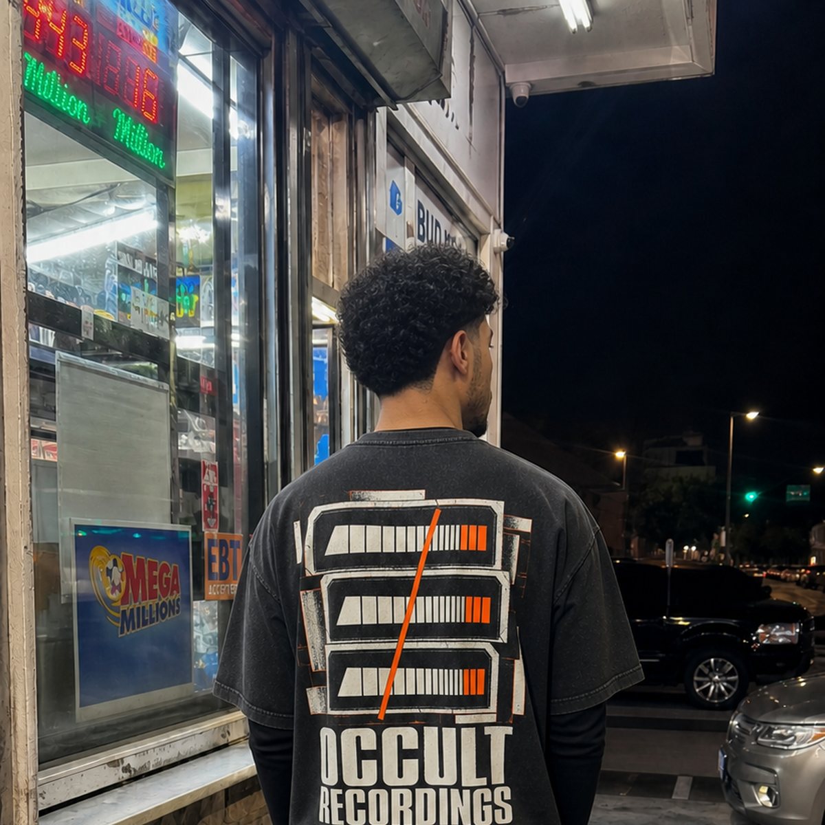 On model — back