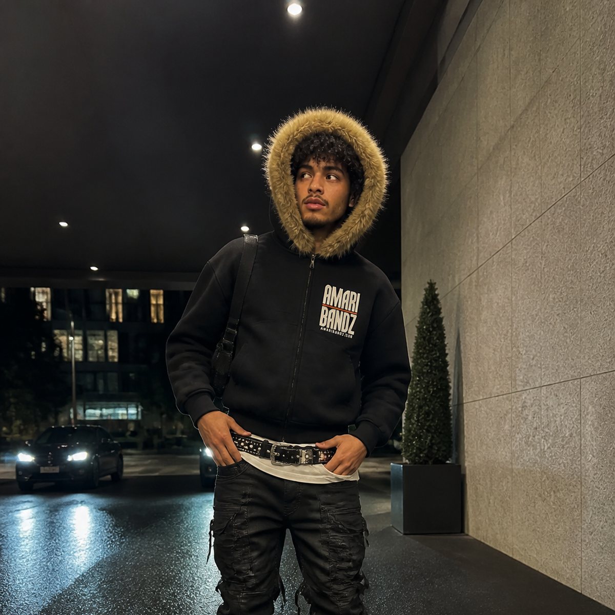 CROWNLESS Fur Hoodie