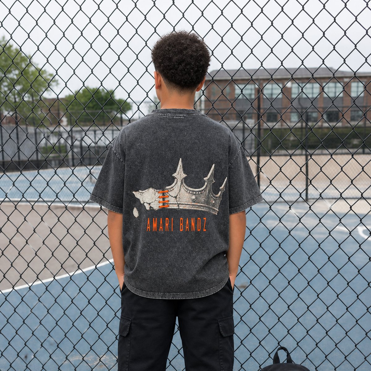 On model — back