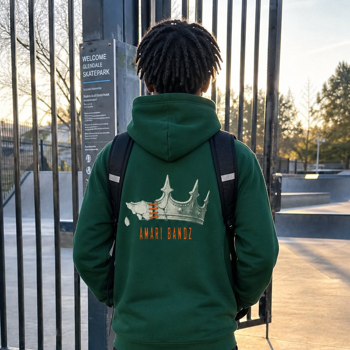 On model — back