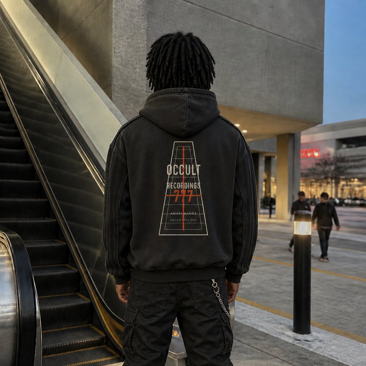On model — back