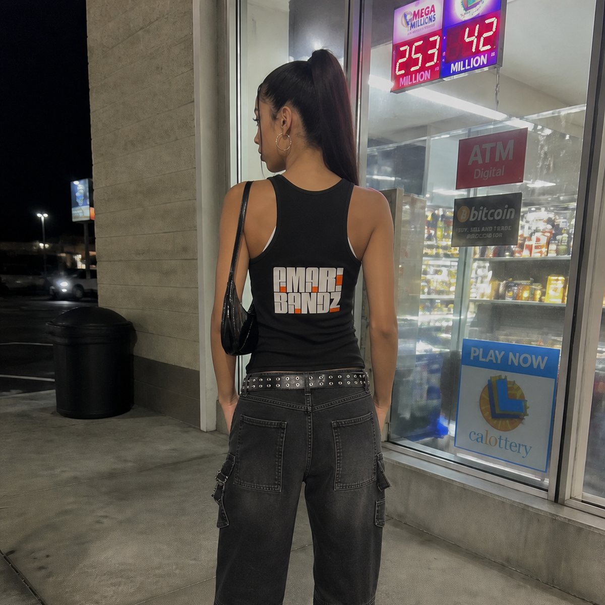 On model — back