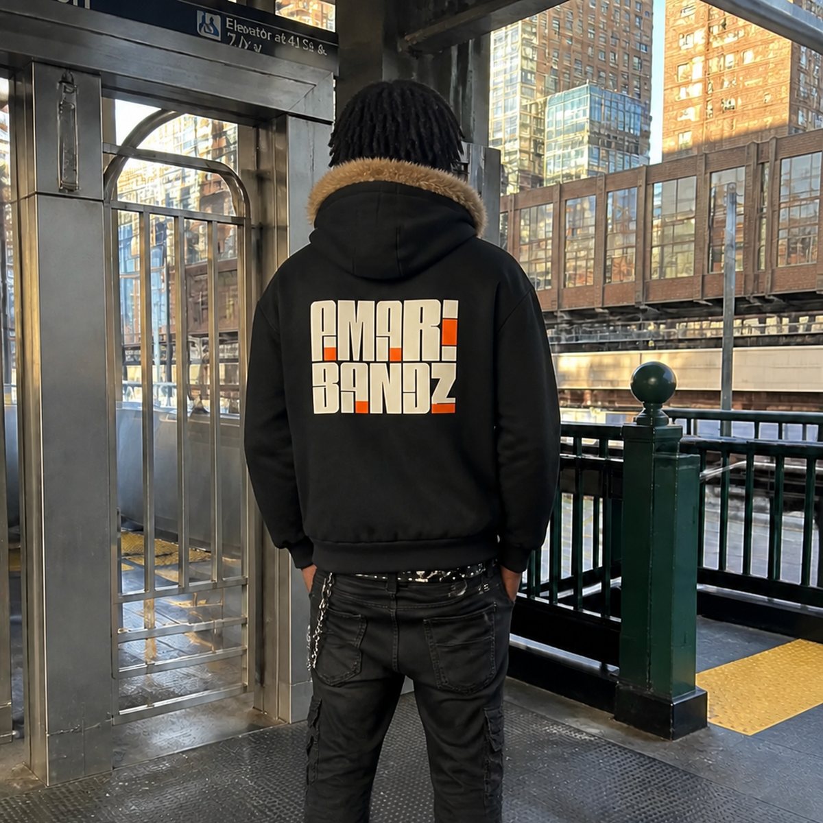 On model — back
